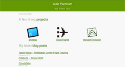 Desktop Screenshot of joshparnham.com